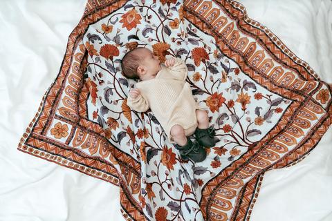 Pop Ya Tot - Buti Block - 100% Organic Cotton Swaddle - Eco Child