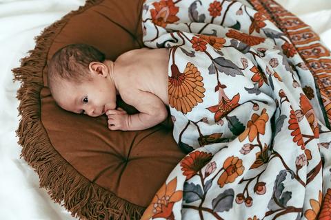 Pop Ya Tot - Buti Block - 100% Organic Cotton Swaddle - Eco Child