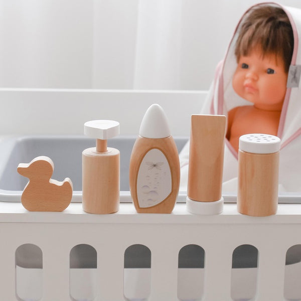 Astrup - Wooden Doll Care & Bathing Set - Eco Child