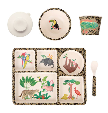 Love Mae - Bamboo Divided Plate Set Amazon - Eco Child