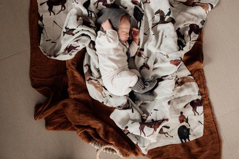 Pop Ya Tot - Polo Club - 100% Organic Cotton Swaddle - Eco Child