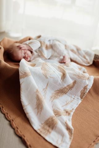 Pop Ya Tot - The Prairie - 100% Organic Cotton Swaddle - Eco Child