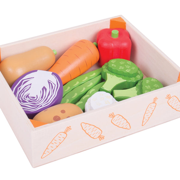 Bigjigs - Wooden Vegentable Crate - Eco Child
