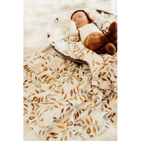 Pop Ya Tot - D'Anjou Pear - 100% Organic Cotton Swaddle - Eco Child