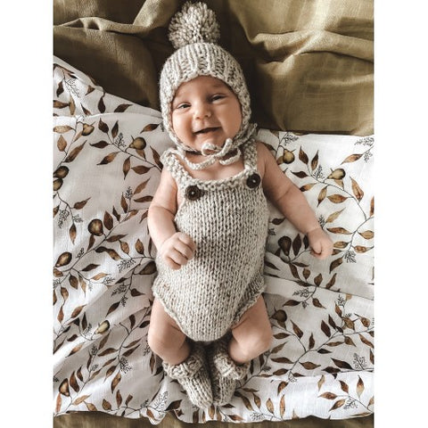 Pop Ya Tot - D'Anjou Pear - 100% Organic Cotton Swaddle - Eco Child