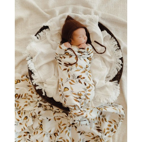 Pop Ya Tot - D'Anjou Pear - 100% Organic Cotton Swaddle - Eco Child