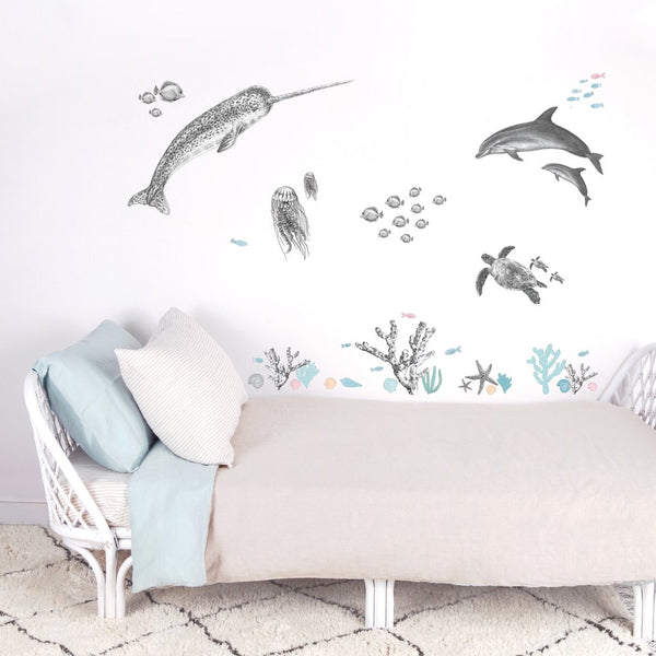 Love Mae - Large Reusable Decal Under The Sea - Eco Child