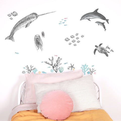 Love Mae - Large Reusable Decal Under The Sea - Eco Child