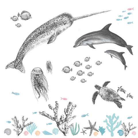 Love Mae - Large Reusable Decal Under The Sea - Eco Child