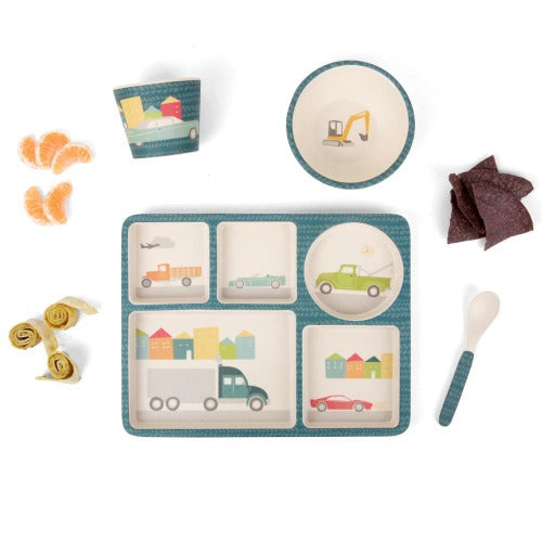 Love Mae - Divided Plate Set - Cars - Eco Child