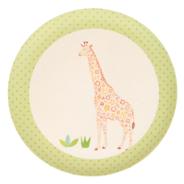 Love Mae - Bamboo 4pk Plates  On Safari - Eco Child