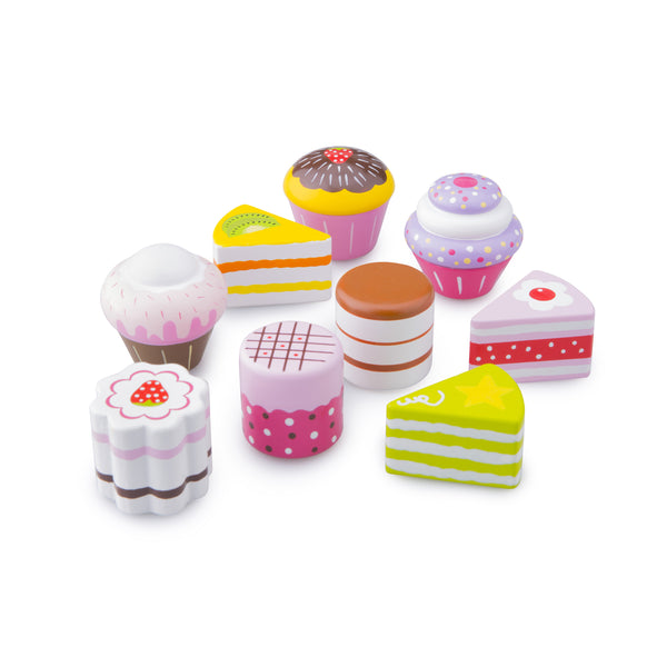 New Classic Toys - Wooden Petit Four Cake Set - Eco Child