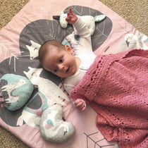 OB Designs - Crochet Baby Blanket - Handmade Blush Pink - Eco Child