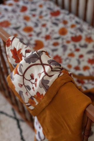 Pop Ya Tot - Buti Block 100% Organic Cotton - Reversible Cot Quilt - Eco Child