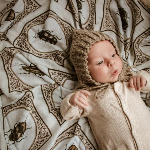 Pop Ya Tot - Snug as a Bug - 100% Organic Cotton Swaddle - Eco Child