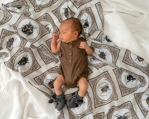 Pop Ya Tot - Snug as a Bug - 100% Organic Cotton Swaddle - Eco Child