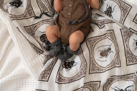 Pop Ya Tot - Snug as a Bug - 100% Organic Cotton Swaddle - Eco Child