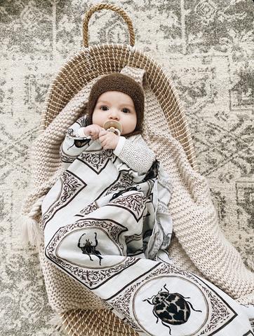 Pop Ya Tot - Snug as a Bug - 100% Organic Cotton Swaddle - Eco Child