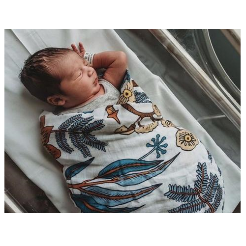 Pop Ya Tot - Wattle and Gum - 100% Organic Cotton Swaddle - Eco Child