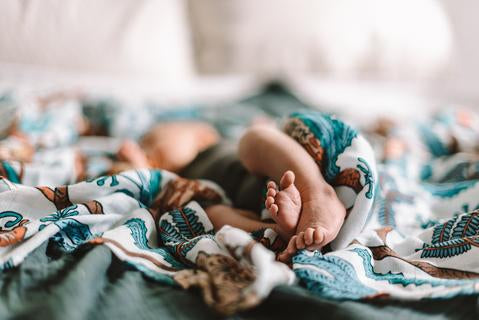 Pop Ya Tot - Wattle and Gum - 100% Organic Cotton Swaddle - Eco Child