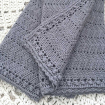 OB Designs - Crochet Baby Blanket - Handmade Grey - Eco Child