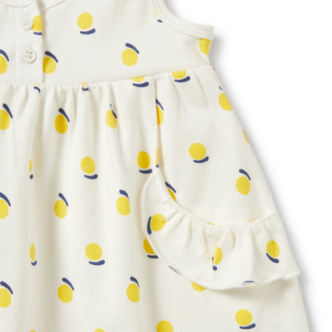 Wilson and Frenchy - Ruffle Pocket Dress - Sunshine - Eco Child