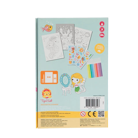 Tiger Tribe - Colouring Set - Mermaids - Eco Child