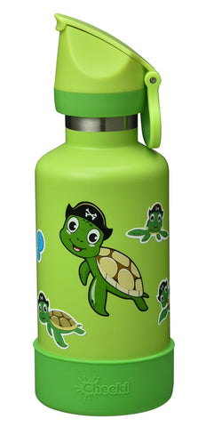 CHEEKI - Insulated Kids Bottle Turtle 400ml - Eco Child