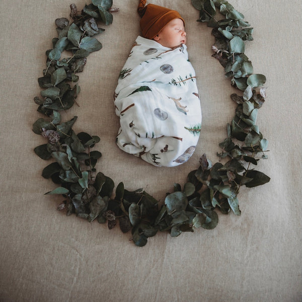 Snuggle Hunny Kids - Alpha Wolf Organic Muslin Wrap - Eco Child