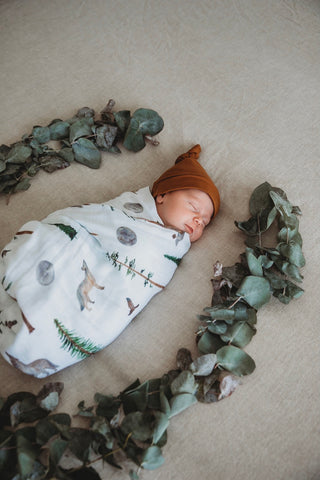 Snuggle Hunny Kids - Alpha Wolf Organic Muslin Wrap - Eco Child