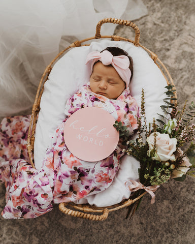 Snuggle Hunny Kids -Blushing Beauty Organic Muslin Wrap - Eco Child