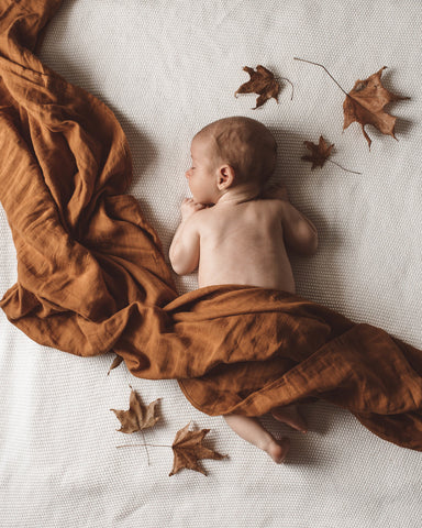 Snuggle Hunny Kids -Bronze Organic Muslin Wrap - Eco Child