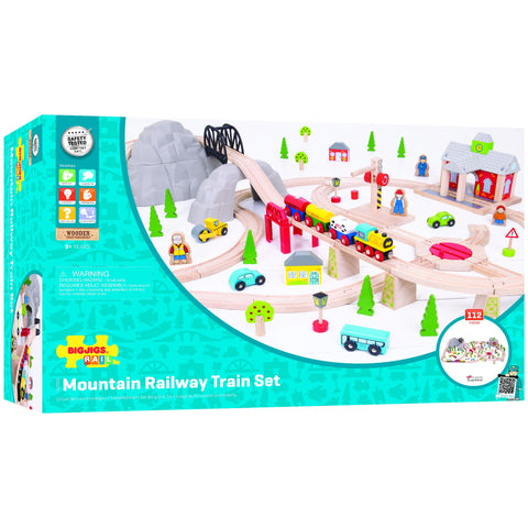 Bigjigs Toys - Mountain Railway Train Set - Eco Child