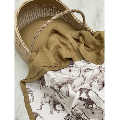 Pop Ya Tot - Circus 100% Organic Cotton - Reversible Cot Quilt - Eco Child