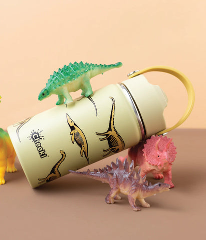 CHEEKI - Insulated Kids Bottle Dinosaur 400ml