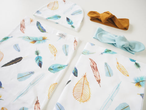 Snuggle Hunny Kids - Dreamweaver Snuggle Swaddle & Beanie Set - Eco Child