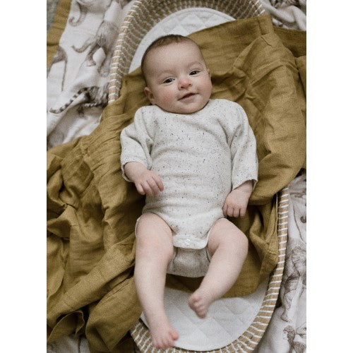Pop Ya Tot - Flax - 100% Organic Cotton Swaddle - Eco Child