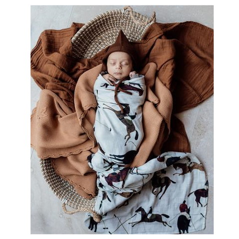 Pop Ya Tot - Polo Club - 100% Organic Cotton Swaddle - Eco Child