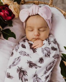 Snuggle Hunny Kids - Quill Snuggle Swaddle & Beanie Set - Eco Child