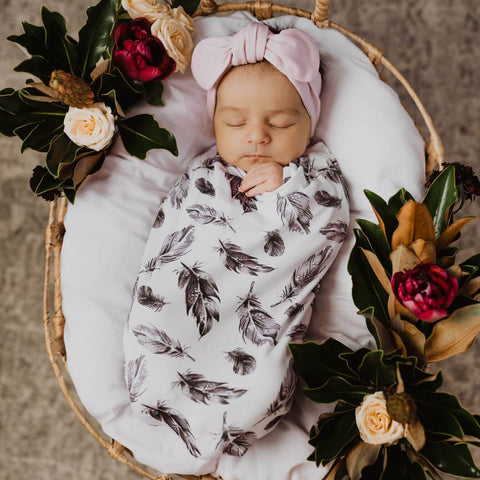 Snuggle Hunny Kids - Quill Snuggle Swaddle & Beanie Set - Eco Child