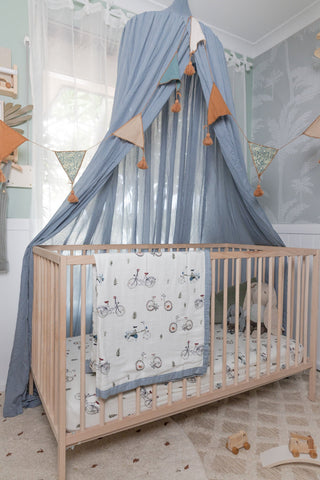 Pop Ya Tot - Ride On 100% Organic Cotton - Reversible Cot Quilt