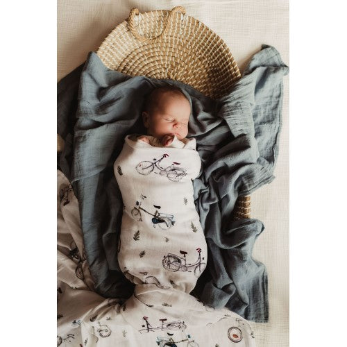 Pop Ya Tot - Ride On - 100% Organic Cotton Swaddle - Eco Child
