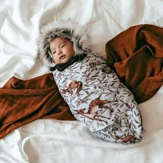 Pop Ya Tot - Creatures of the Woods - 100% Organic Cotton Swaddle - Eco Child