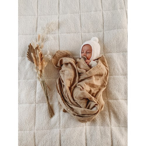 Pop Ya Tot - Sand Dune - 100% Organic Cotton Swaddle - Eco Child