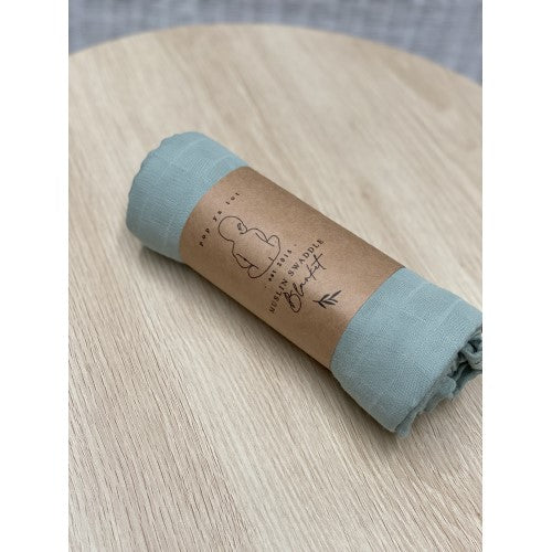 Pop Ya Tot - Signature Sage - 100% Organic Cotton Swaddle - Eco Child