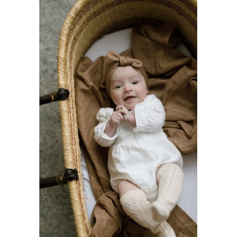 Pop Ya Tot - Tan - 100% Organic Cotton Swaddle - Eco Child