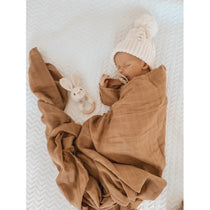 Pop Ya Tot - Tan - 100% Organic Cotton Swaddle - Eco Child