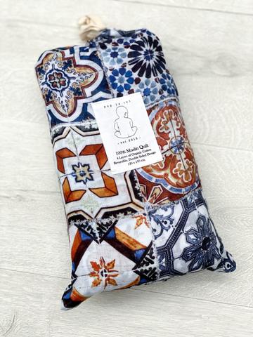 Pop Ya Tot - Tori's Tile 100% Organic Cotton - Reversible Cot Quilt - Eco Child