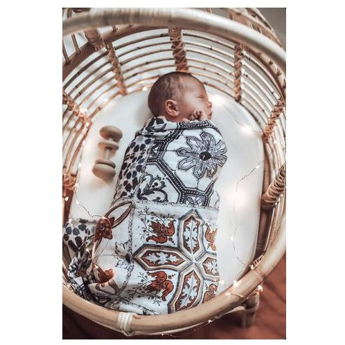 Pop Ya Tot - Tori's Tile - 100% Organic Cotton Swaddle - Eco Child