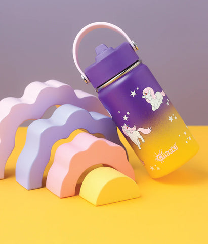 CHEEKI - Insulated Kids Bottle Unicorn 400ml